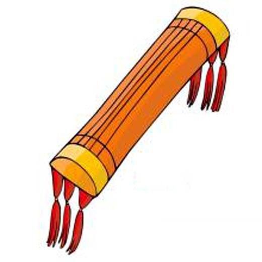 幼儿园带颜色的古筝简笔画图片