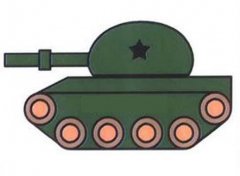小学生彩色坦克简笔画图片