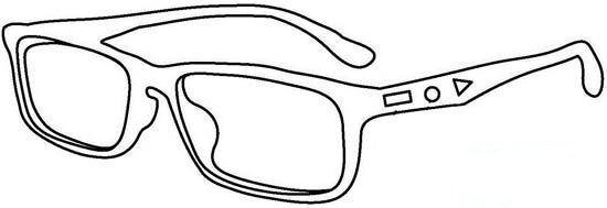 高科技电子眼镜简笔画图片