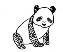 儿童熊猫简笔画