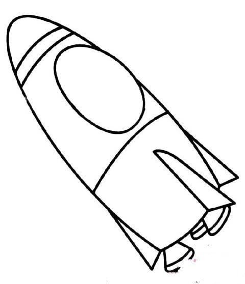 幼儿园小朋友关于大火箭的简笔画图片