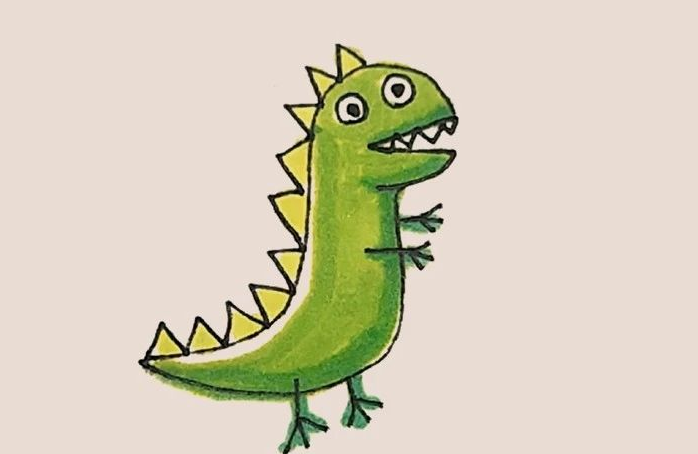 简笔画之乔治的恐龙