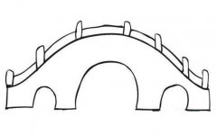 幼儿石拱桥简笔画图片