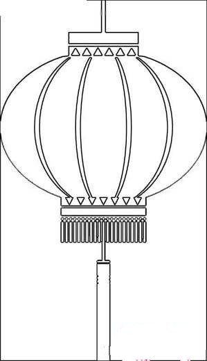 灯笼简笔画图片
