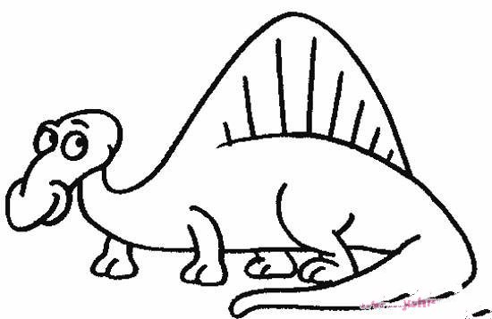 幼儿恐龙简笔画图片