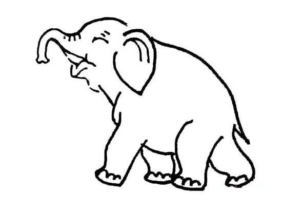 儿童大象简笔画图片