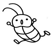 儿童可爱卡通小蟑螂简笔画图片