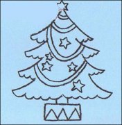 关于圣诞树的简笔画
