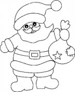 儿童圣诞老人简笔画图片
