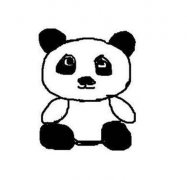 可爱的小熊猫简笔画