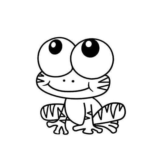 可爱的小青蛙简笔画