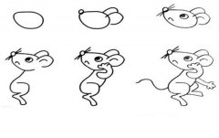 小老鼠简笔画的画法