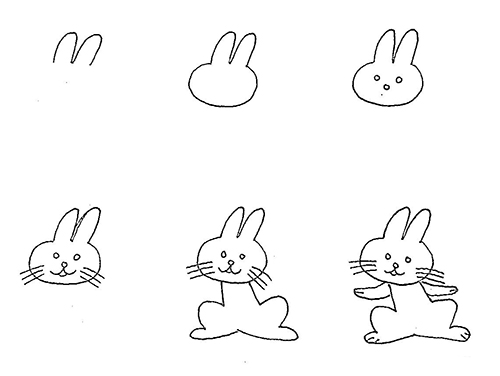 兔子简笔画教程