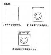 如何画洗衣机简笔画