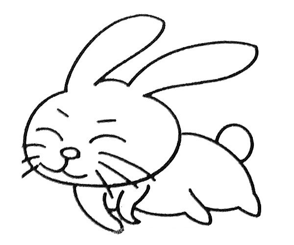 小兔子简笔画图片1