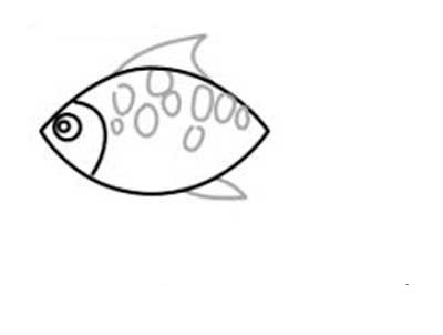 如何画小金鱼