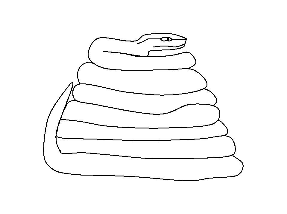 简单蛇的简笔画