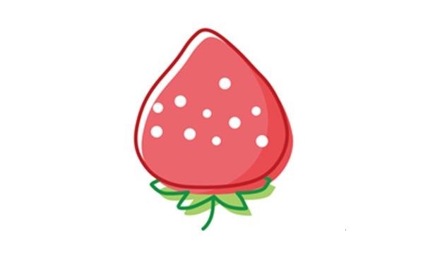 幼儿水果简笔画草莓