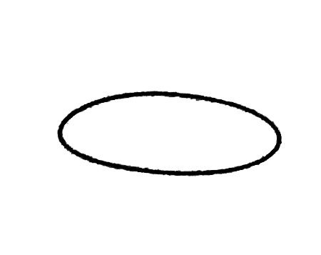 第一步：先画一个椭圆形