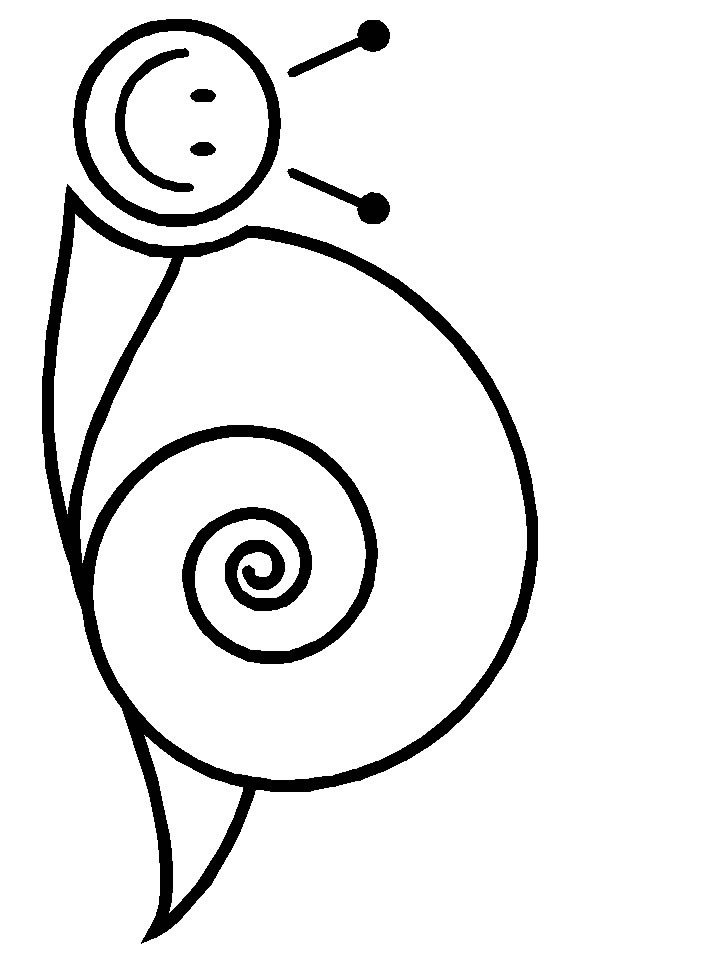 蜗牛简笔画图片1