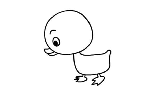 简笔画小鸭子的画法