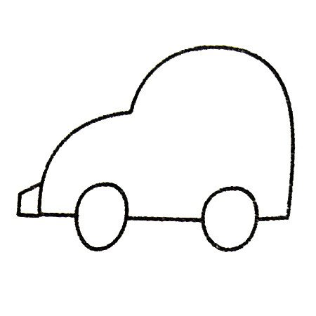 小汽车简笔画大全及画法步骤