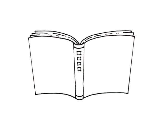 打开的书本