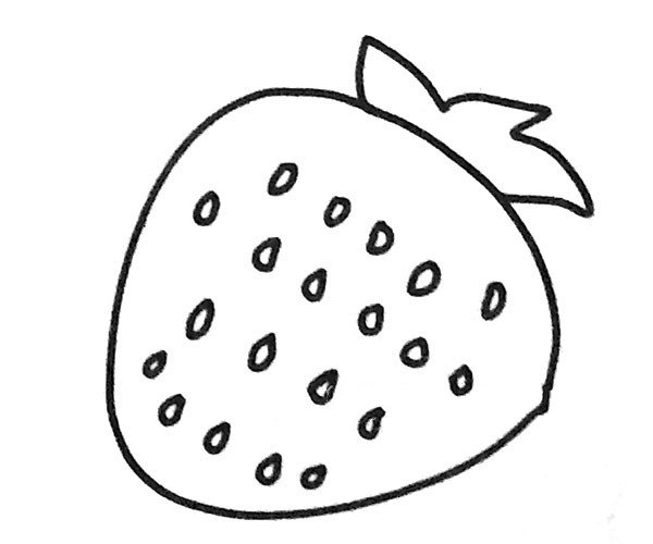 草莓简笔画图片5