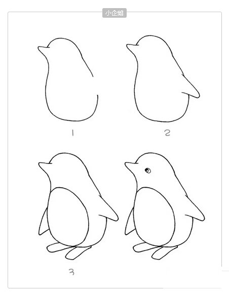 小企鹅简笔画教程