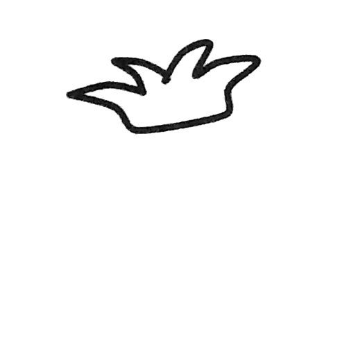 简单的菠萝简笔画步骤1