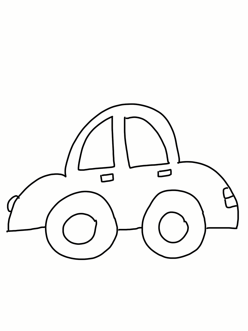 幼儿园小汽车简笔画