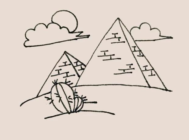 简笔画之金字塔