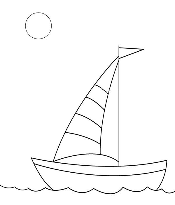 海上的帆船