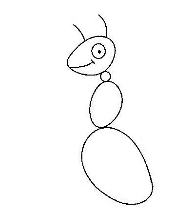 幼儿园昆虫简笔画教案《蚂蚁》