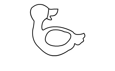 儿童简笔画鸭子的画法