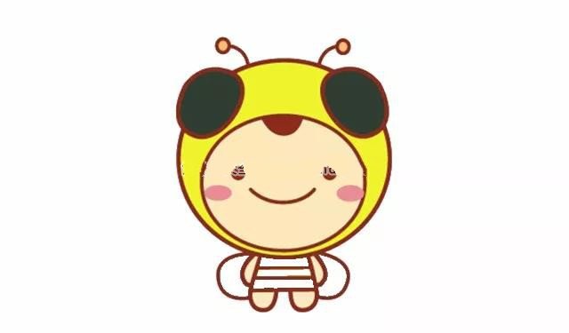 画卡通小蜜蜂