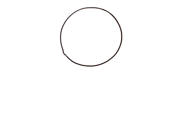 1.先画出一个圆