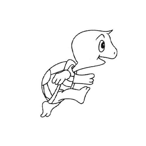 可爱小乌龟简笔画画法