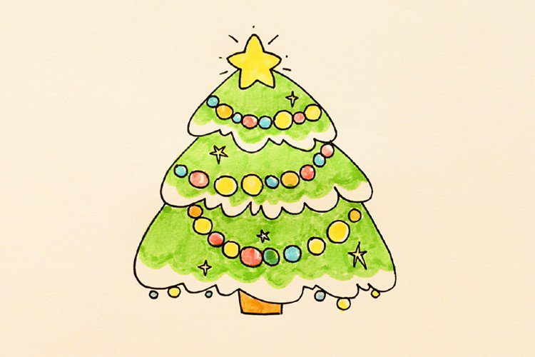简单可爱的圣诞树