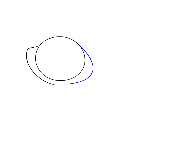 3、在右边画一条相似的线。