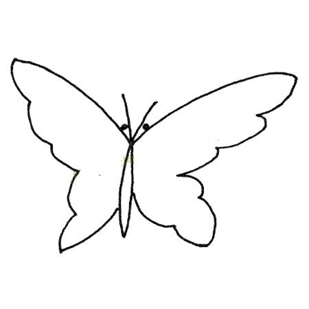 简单的蝴蝶简笔画图片大全