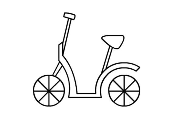 简单的儿童简笔画自行车