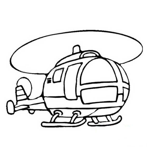 高飞的直升机简笔画