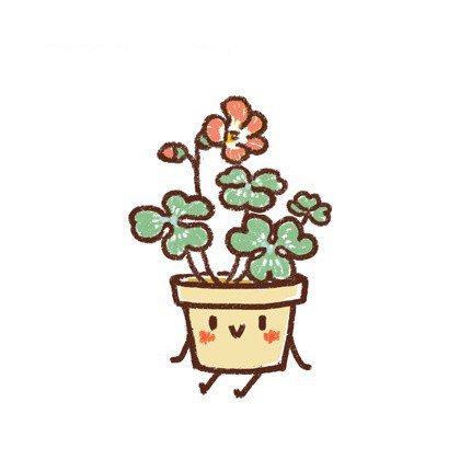 漂亮的盆栽手帐简笔画8