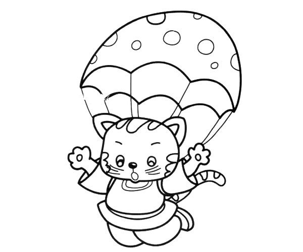 小猫跳伞