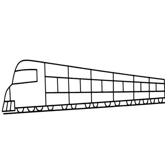 幼儿简笔画图片 简单的火车简笔画