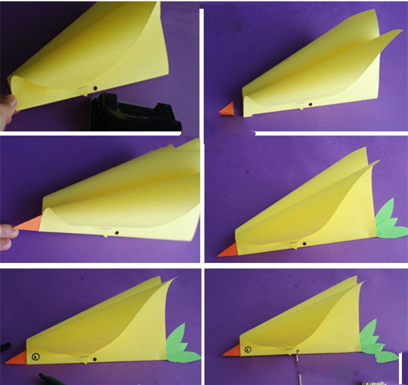创意小鸟风筝制作过程