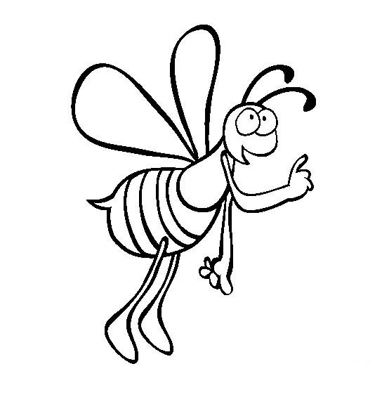 昆虫图片 卡通蜜蜂简笔画图片