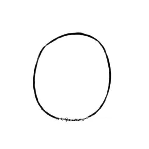 1.画出一个圆。