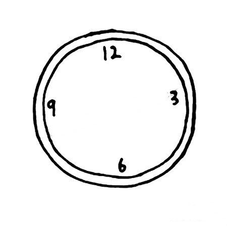 2.简单标出圆里面的数字。